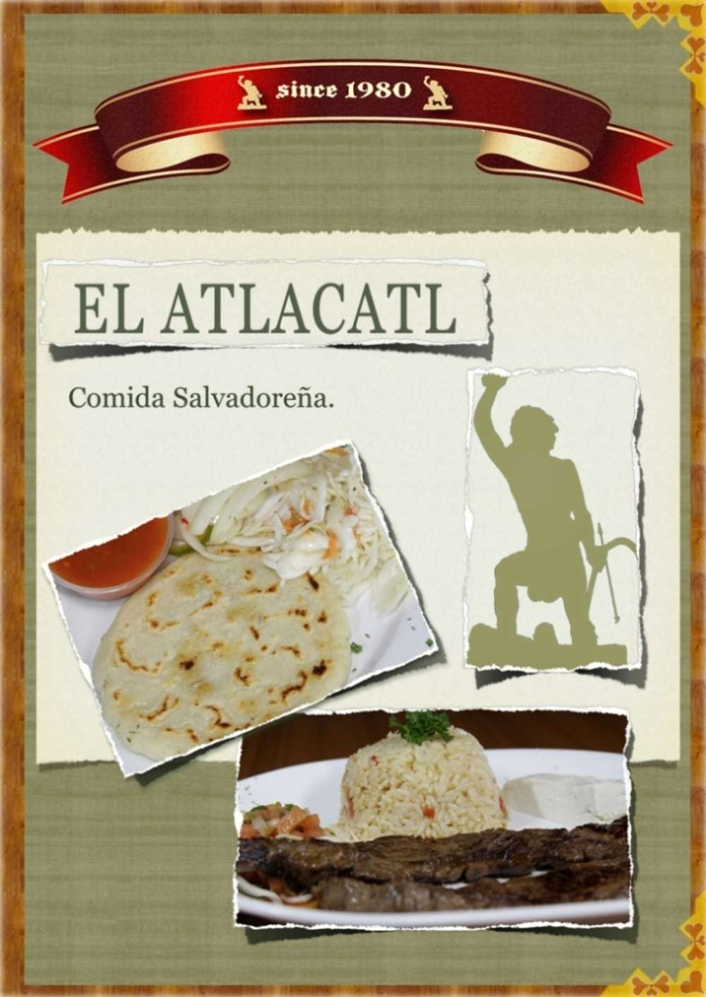 El Atlacatl Menu, Menu untuk El Atlacatl, Little Havana, Miami