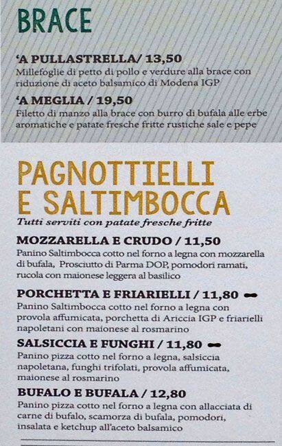 Menu di Rossopomodoro San Babila 
