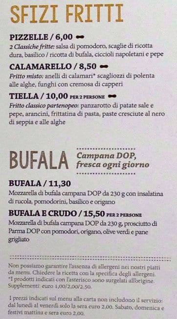 Menu di Rossopomodoro San Babila 