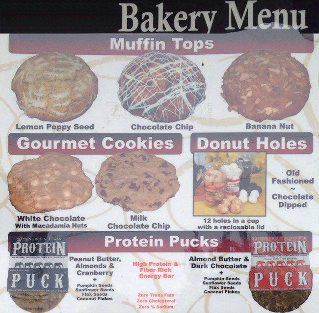 Kemps coffee menu