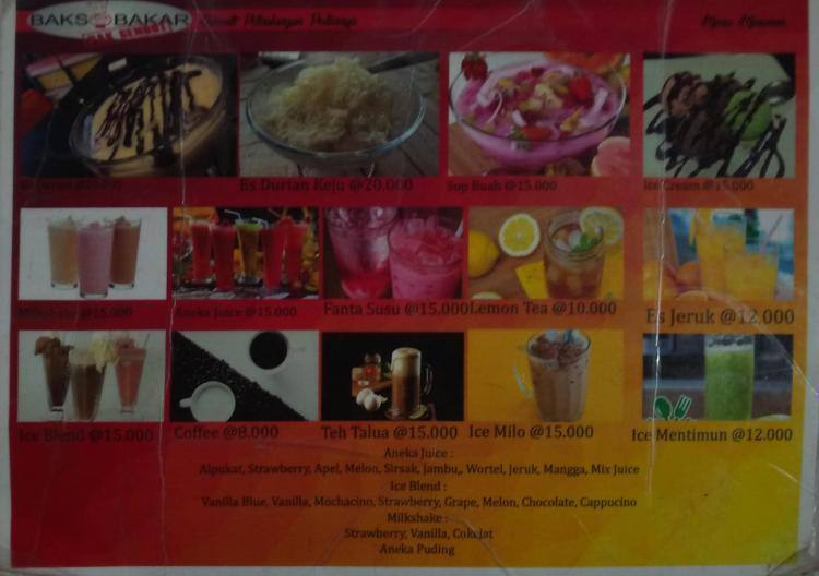 Bakso Bakar Pak Gendut Menu Menu Untuk Bakso Bakar Pak Gendut Pasar Minggu Jakarta