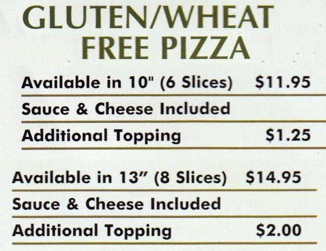 Pizzaiolo menu