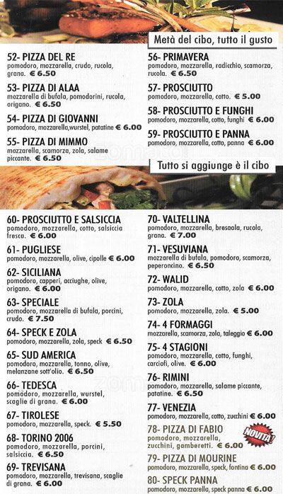 Menu di Ristorante Il Ciclone 2 