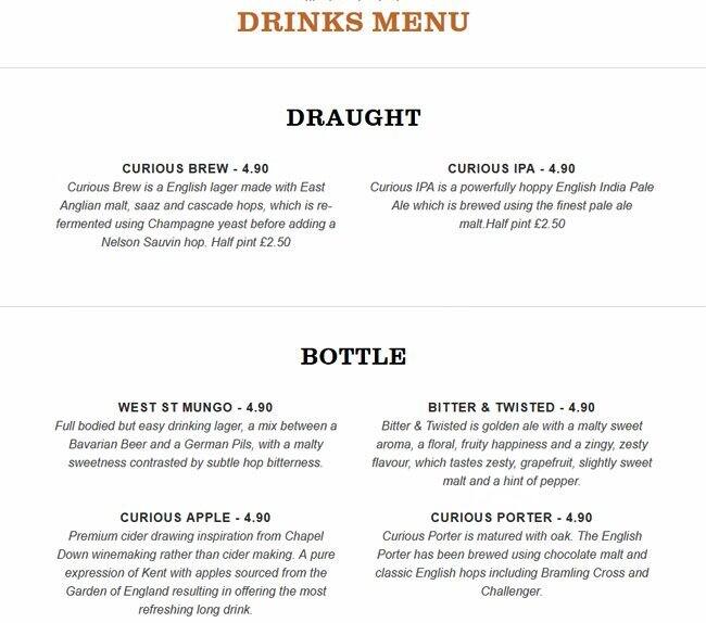 Menu at Smith & Whistle Bar & Terrace, London