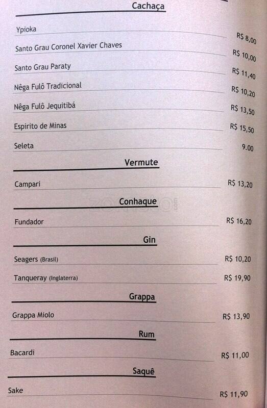 Restaurante Pão Com Manteiga cardápio