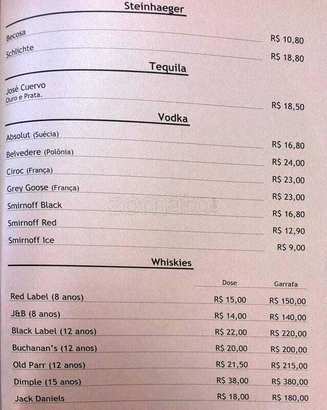 Restaurante Pão Com Manteiga cardápio