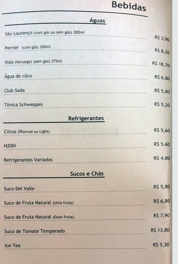 Restaurante Pão Com Manteiga cardápio