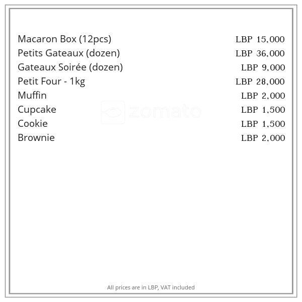 Cremino menu