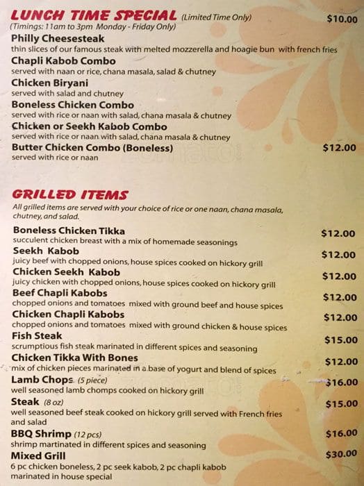 Kabob Palace Menu, Menu for Kabob Palace, Newton, Surrey Urbanspoon