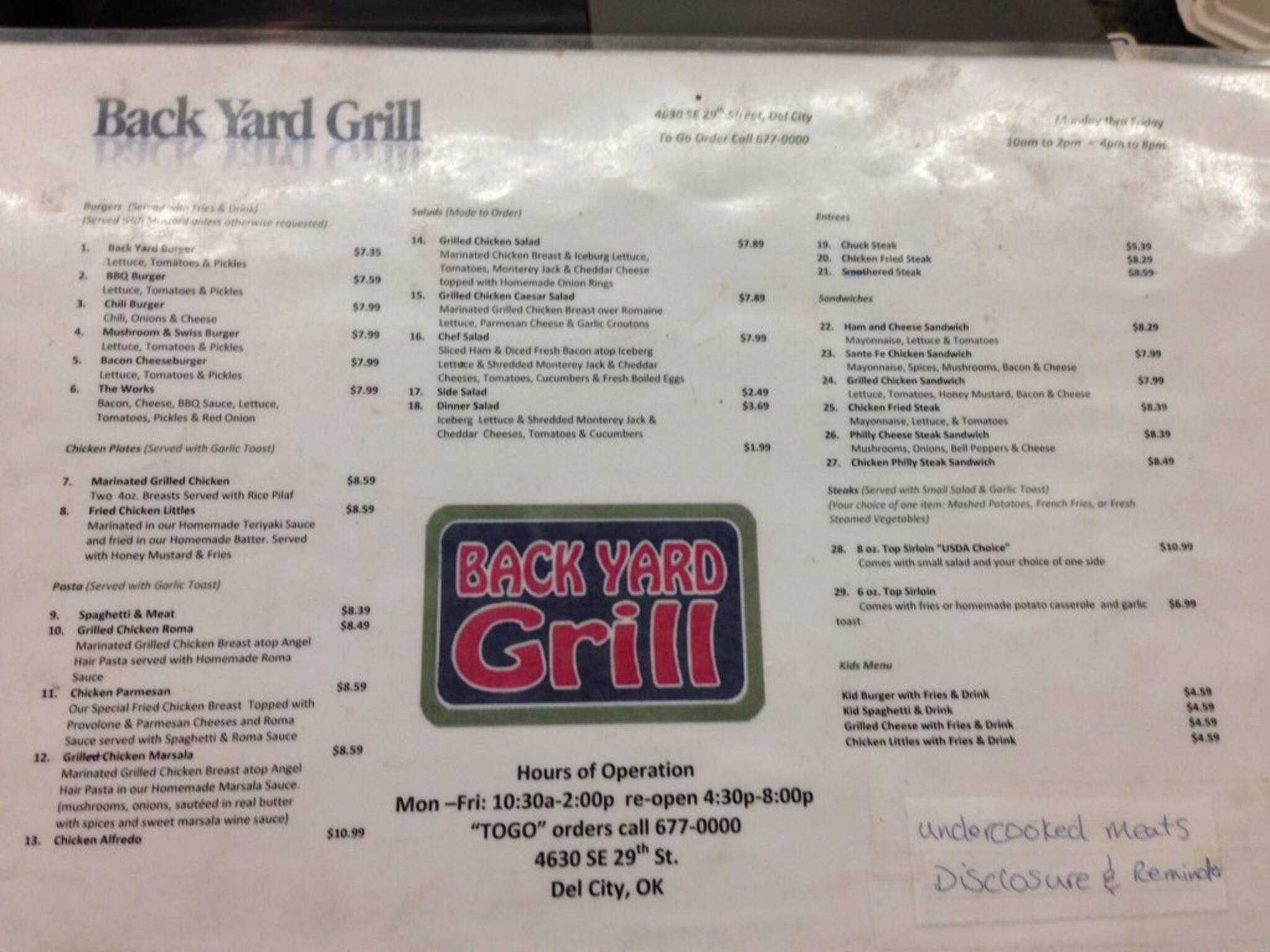 Backyard grill del city