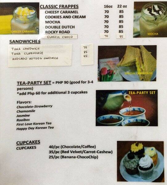 Theobrew Christian Book Cafe Menu