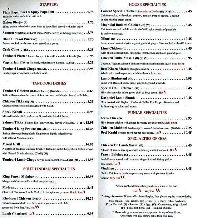 Durbar Menu, Menu for Durbar, Bayswater, London Zomato UK