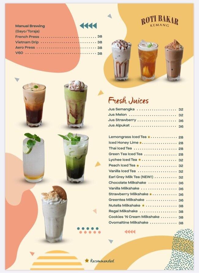 Menu At Roti Bakar Kemang Restaurant South Jakarta Jl Kemang Timur Jl Ampera Raya No 5b