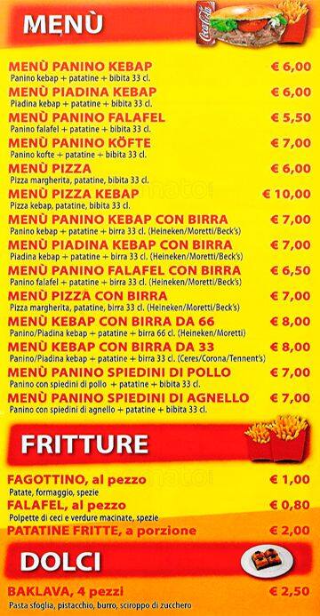 Menu di Istanbul 1 