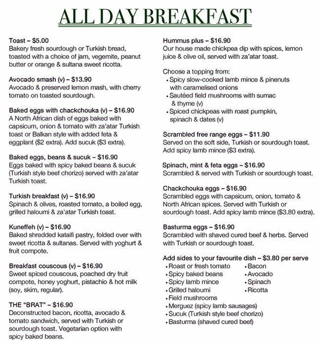 Cafe Mint Menu, Menu for Cafe Mint, Surry Hills, Sydney Urbanspoon/Zomato