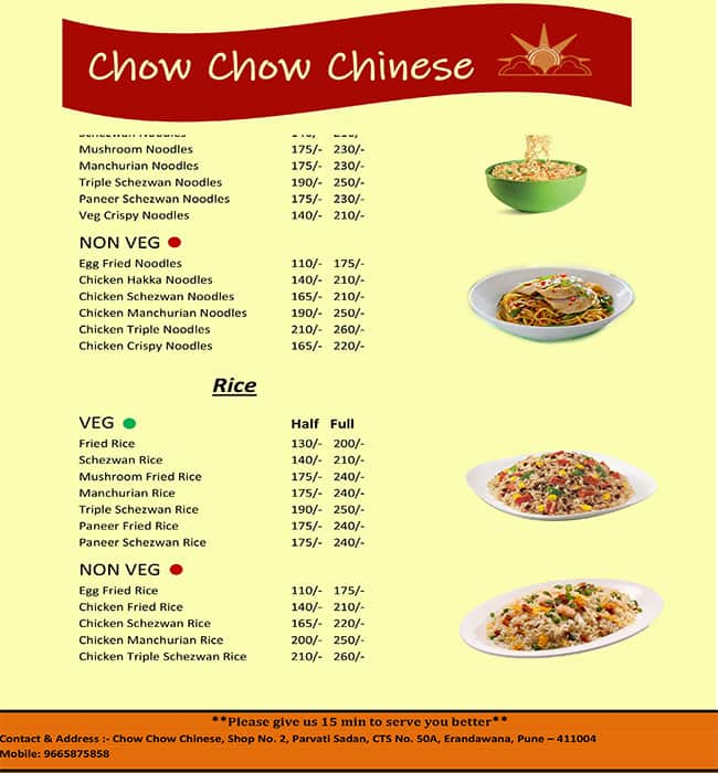 Chows chinese store