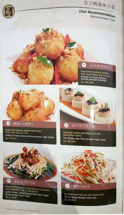 Menu at The Duck King - Baywalk Mall restaurant, Jakarta
