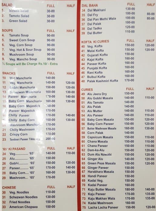 Balaji Santosh Family Dhaba Menu - Zomato