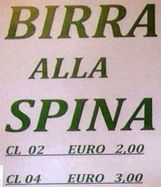 Menu di Pizzeria Boccione 