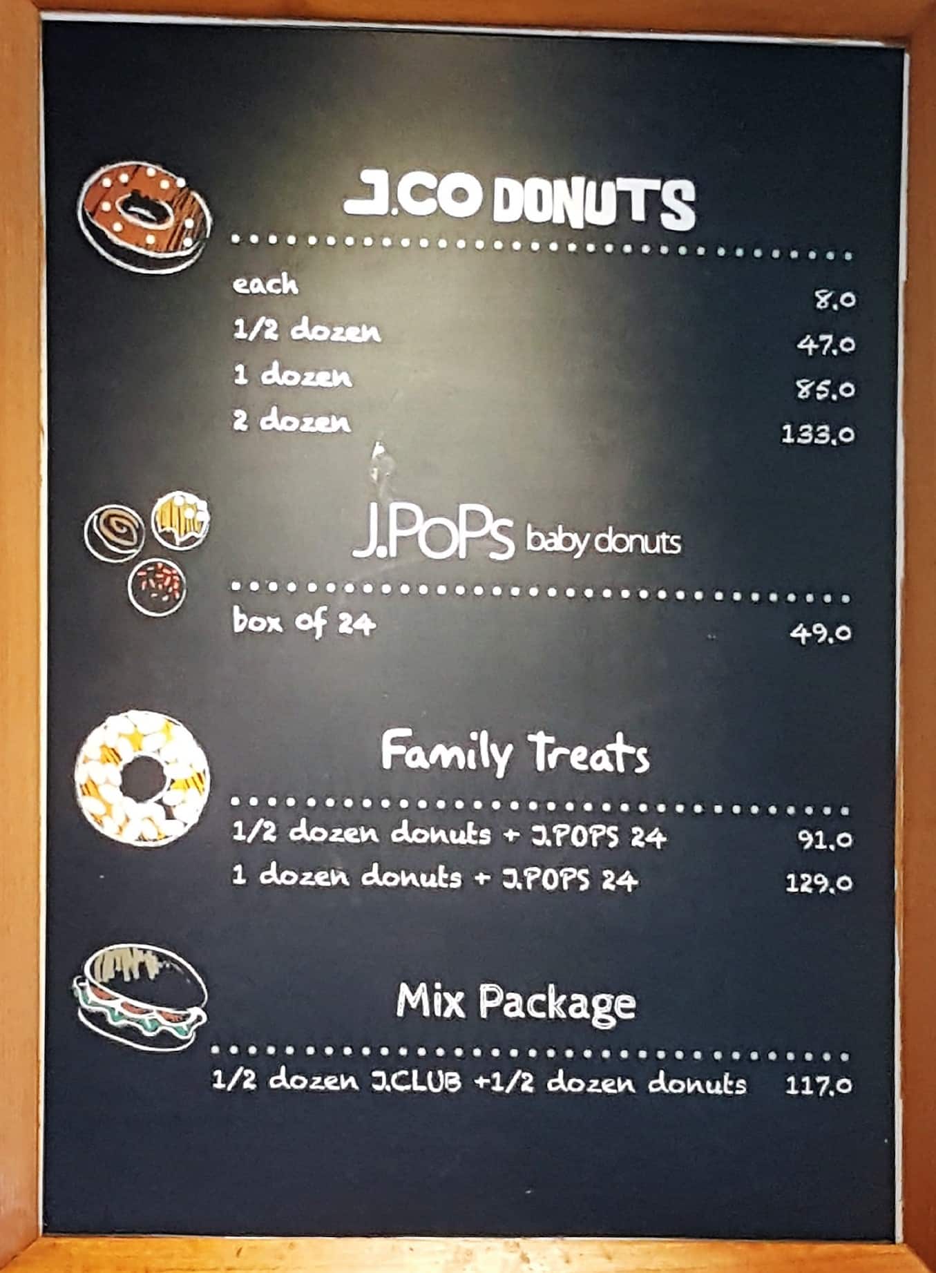 J Co Donuts Coffee Menu Menu For J Co Donuts Coffee Kuta Bali
