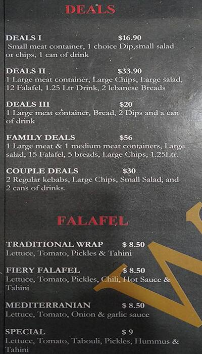 Wrap It Falafel, Kebab & HSP меню