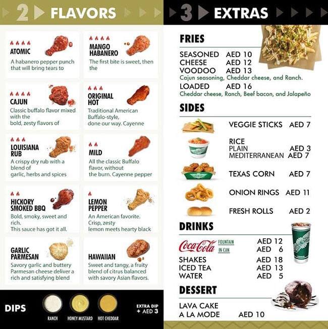 Menu at Express Kitchens restaurant, Dubai