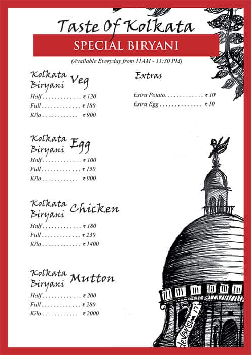 Question Mark - Taste of Kolkata menu