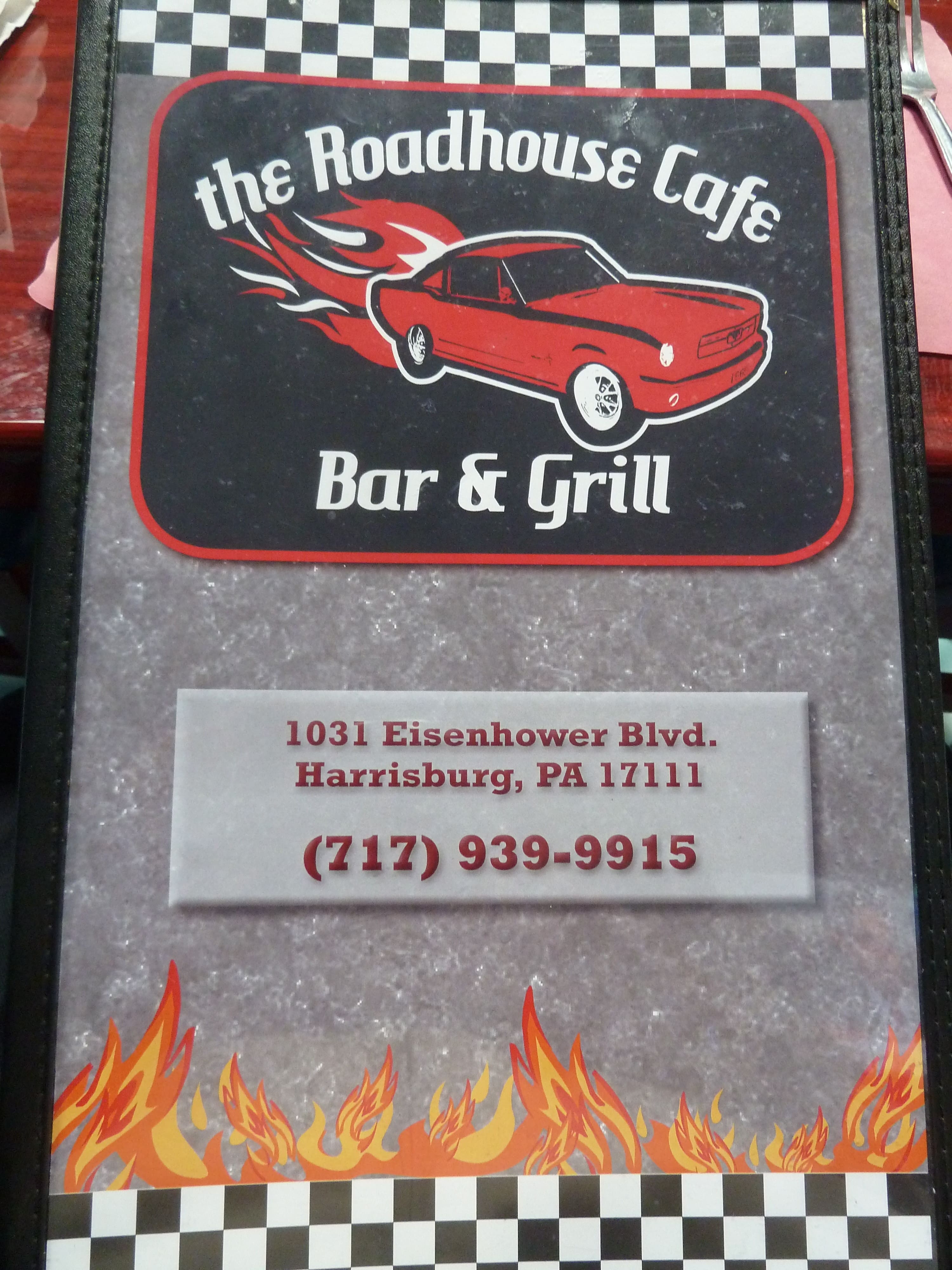 Menu at Roadhouse Cafe Bar & Grill, Harrisburg