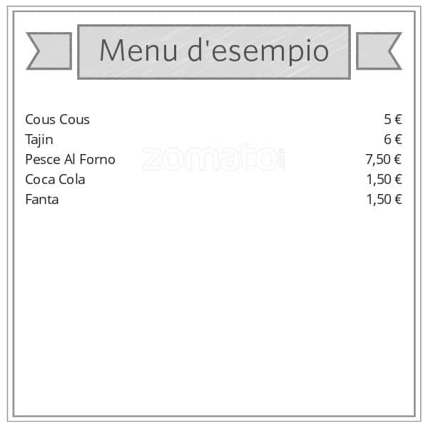 Menu di Ristorante Casablanca 