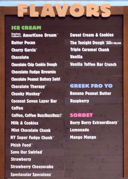 Ben & Jerry's Menu, Menu for Ben & Jerry's, Midtown, New York City ...