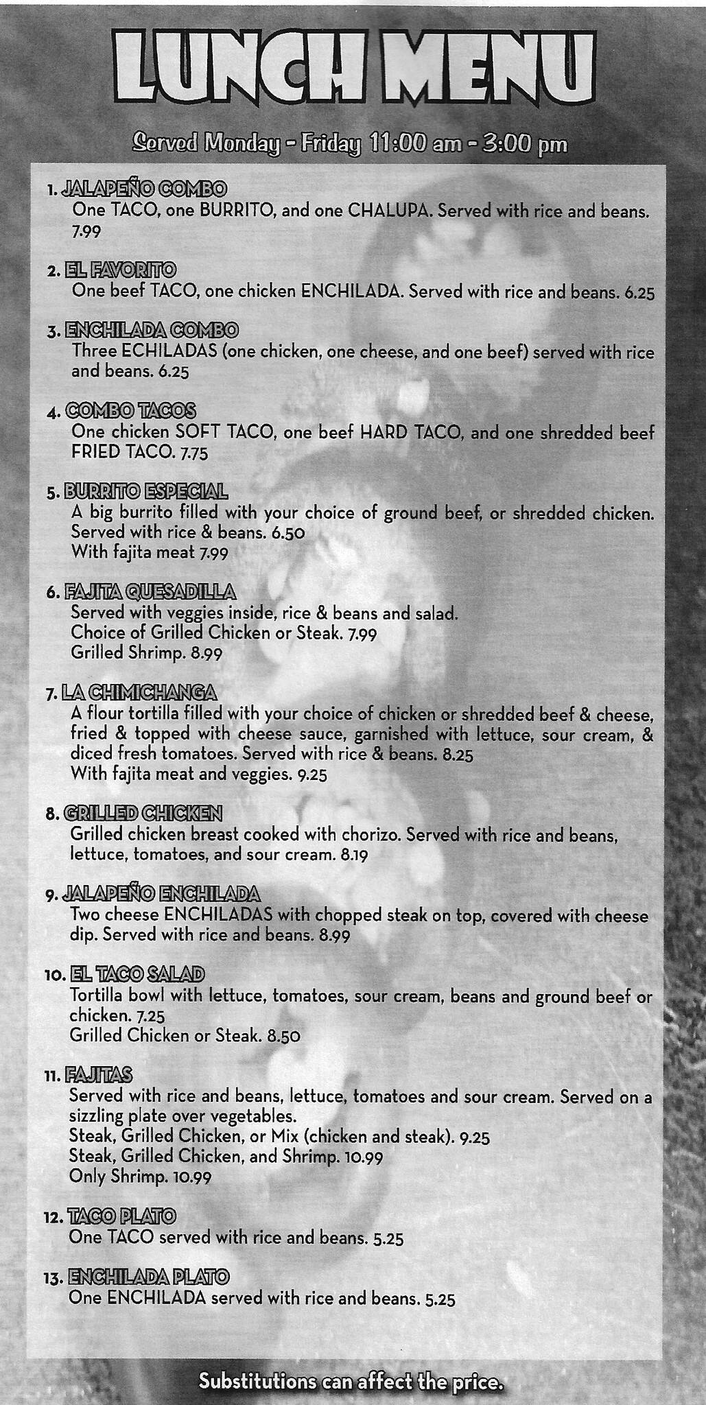Jalapeno Grill Menu, Menu for Jalapeno Grill, Gulfport, Gulfport Urbanspoon/Zomato