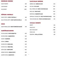 Nusr Et Steakhouse Sandal Bedesteni Menu