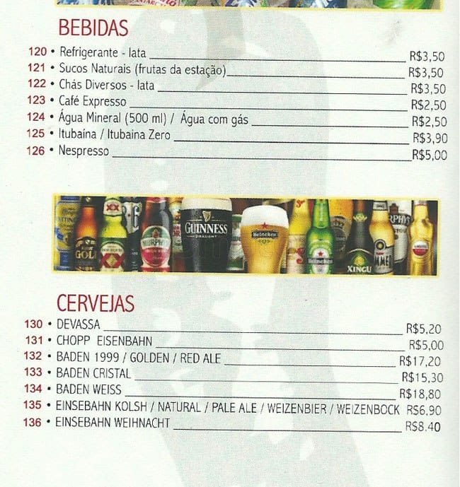 Pimenta Doce cardápio