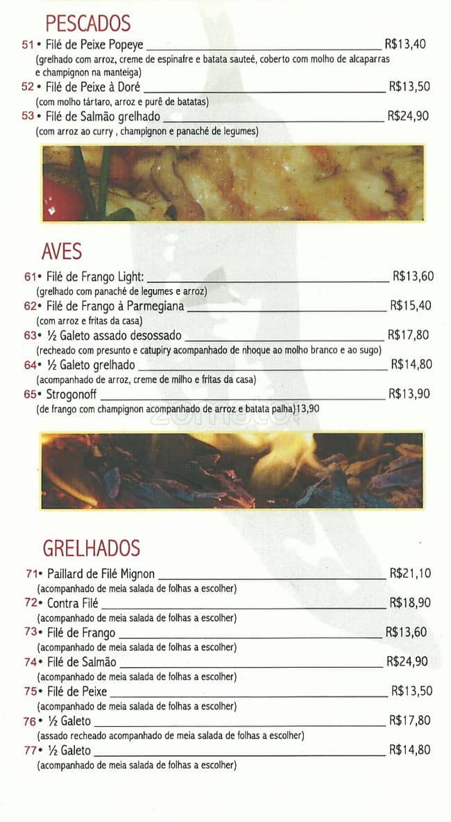 Pimenta Doce cardápio