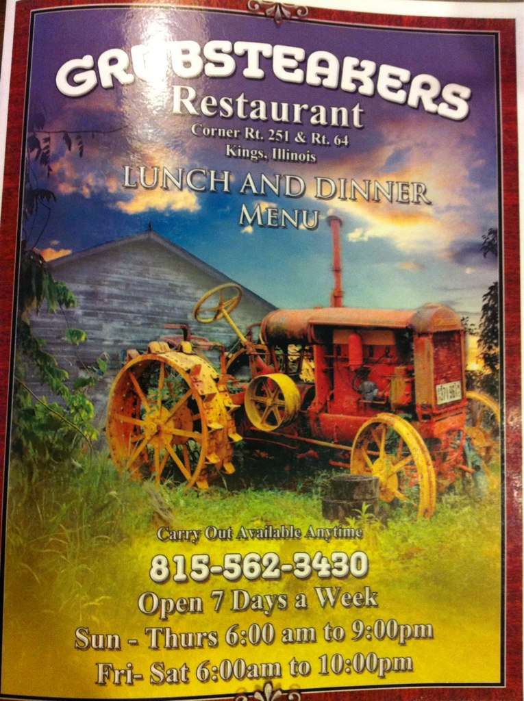 Grubsteakers Restaurant Menu, Menu for Grubsteakers Restaurant