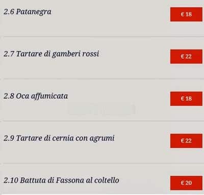 Menu di La Gintoneria di Davide 