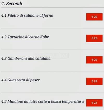 Menu di La Gintoneria di Davide 