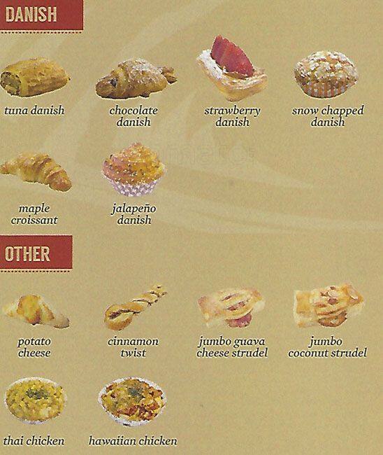 Menu at 85 Degrees Celsius cafe, Cupertino