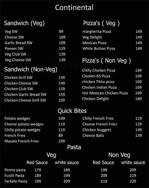 TAGS Cafe Menu, Menu v reštaurácii TAGS Cafe, Kondapur, Hyderabad Zomato