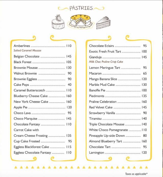 Pantry D Or Patisserie Menu Menu For Pantry D Or Patisserie