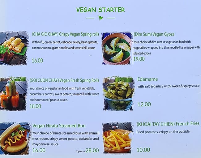 Menu at Vietnamese Snack Food Cafe Restaurant JLT Branch, Dubai