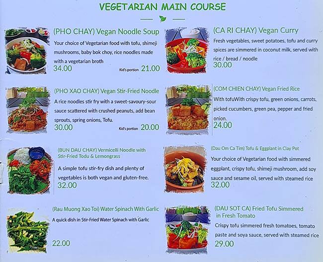 Menu at Vietnamese Snack Food Cafe Restaurant JLT Branch, Dubai