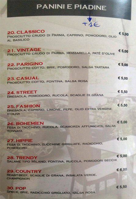Menu di Emporio 56 