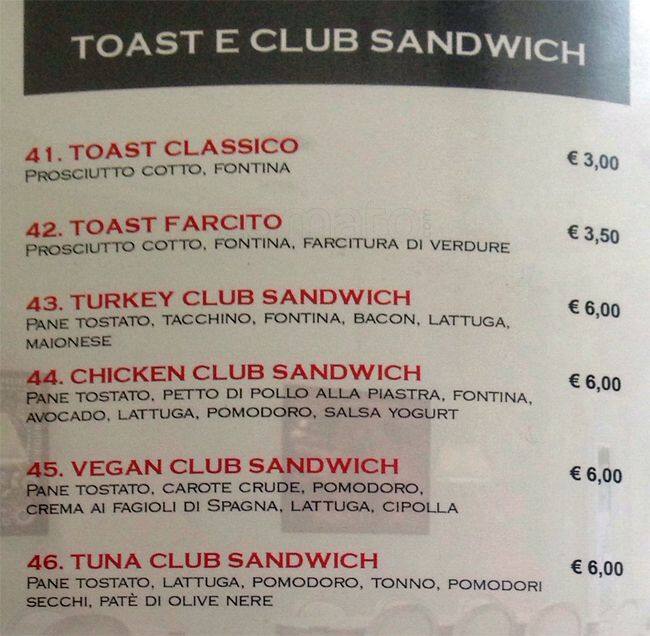 Menu di Emporio 56 