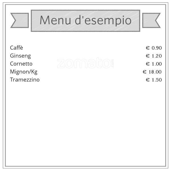Menu di Bar Pasticceria Enna 