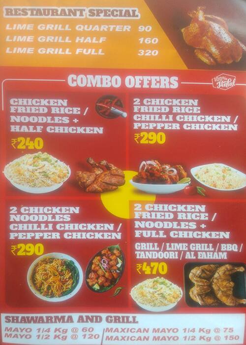 Menu at Shawarma & Grill, Chennai, 18