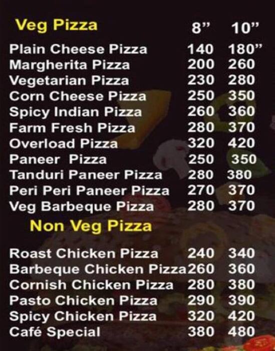 Menu of Maharashtra Pizza, Kondhwa, Pune