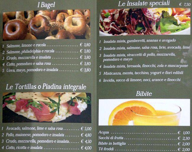 Menu di Yogorino 