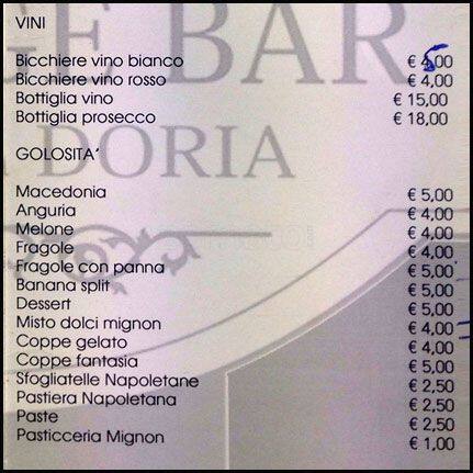 Menu di Gengi Cafe' 
