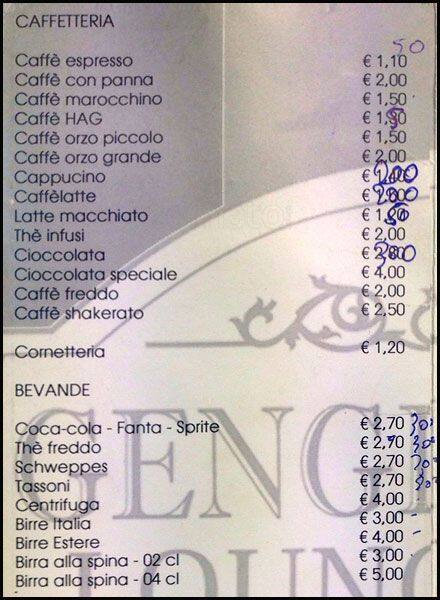Menu di Gengi Cafe' 